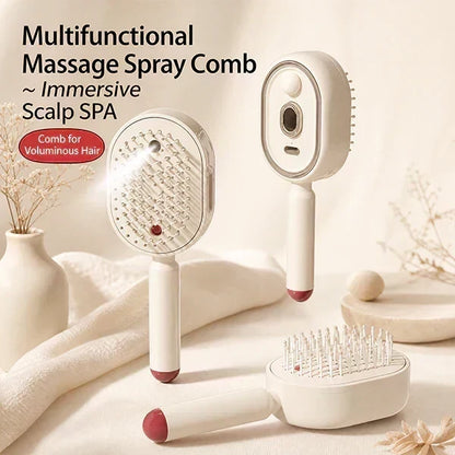 LAST DAY - BUY 1 GET 1 FREE 😍 Essential Oil Mist Air Cushion Massage Comb Self Cleaning Anti Static Hair Care Brush