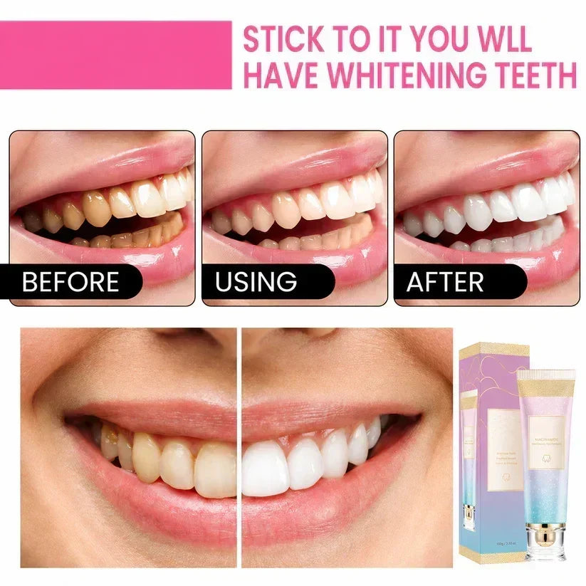 🦷Triple Fluoride-Free Whitening Niacinamide Toothpaste